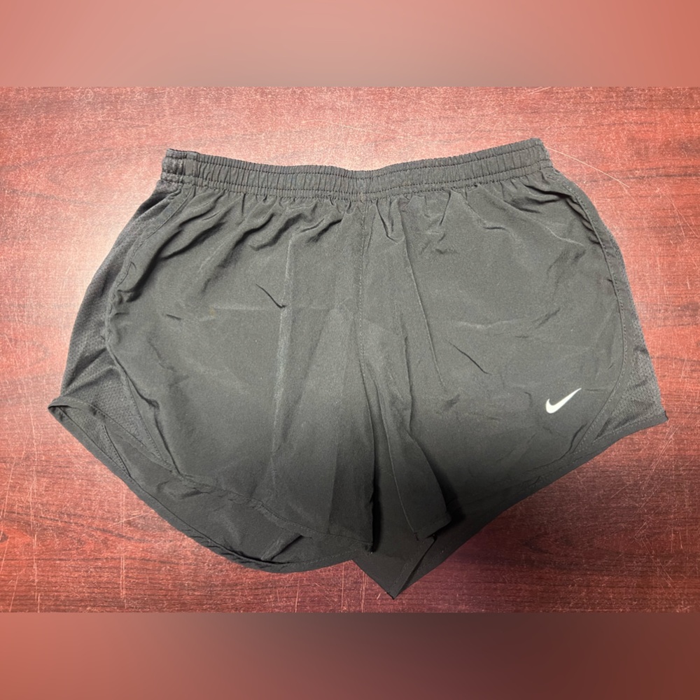 Girls Nike Dri-Fit Shorts Large Solid Black
